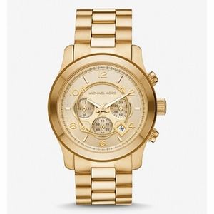 Michael Kors Oversized Runway Gold-Tone Watch